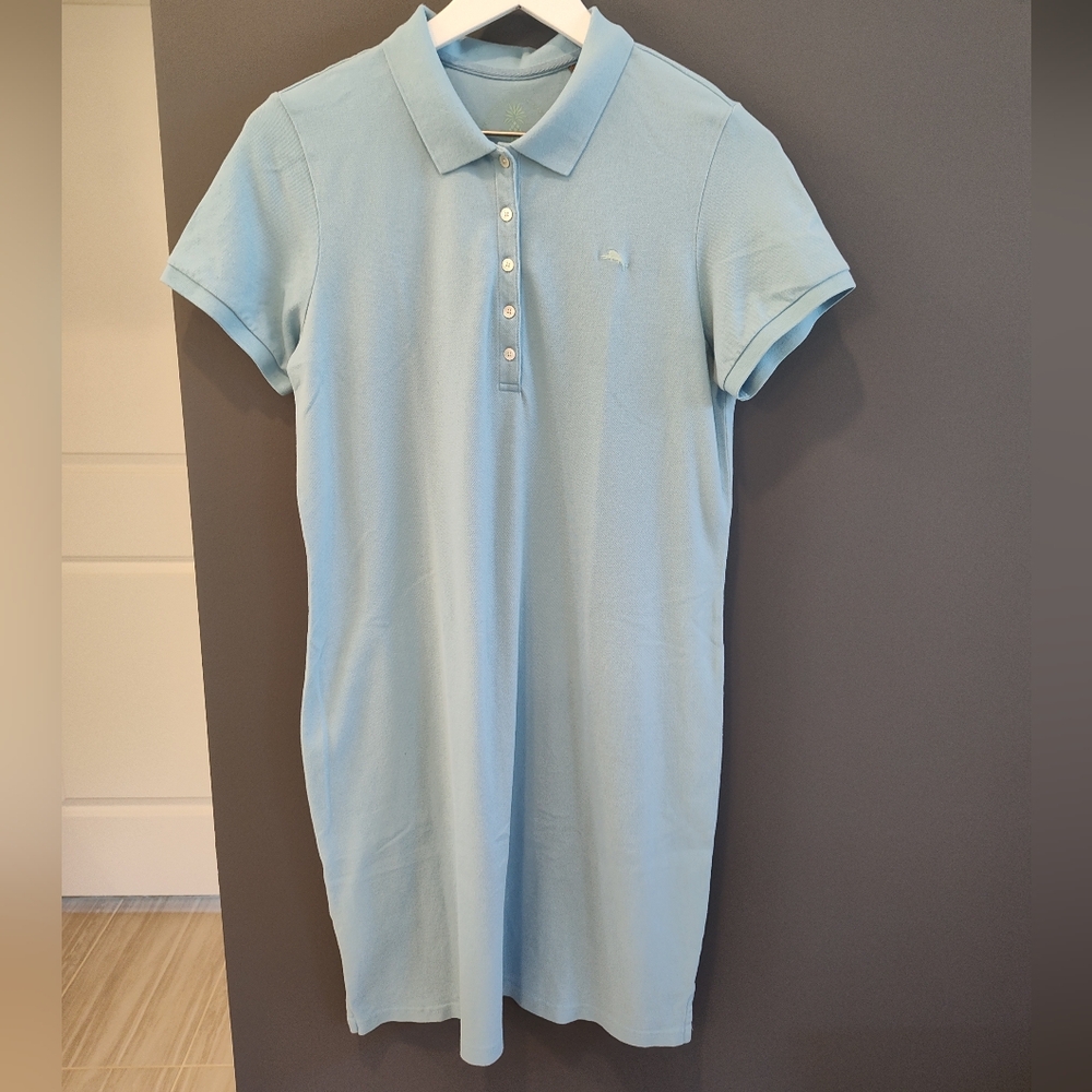 Tommy Bahama light turquoise polo dress size M